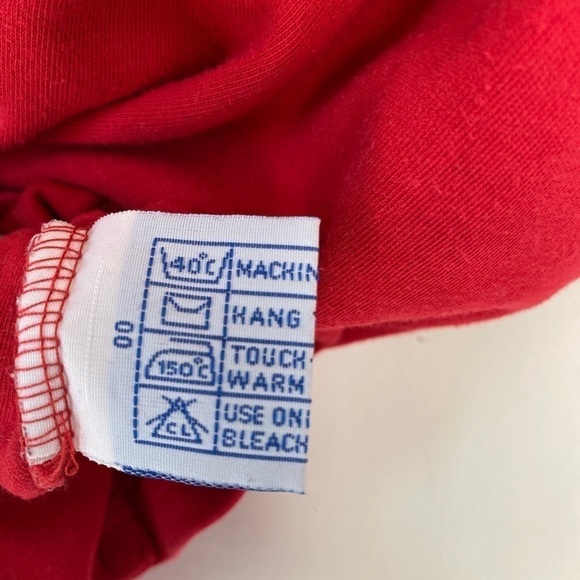 VINTAGE Made In Canada Polo By Ralph Lauren Red Cotton Turtle Neck Mens Size XL - Picture 10 of 10